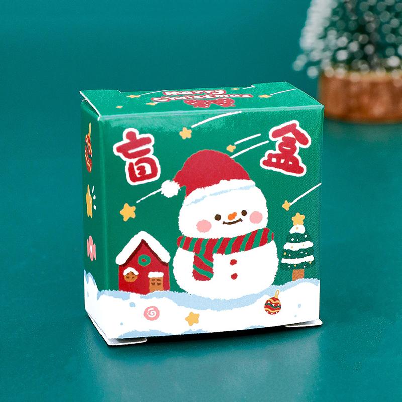 1/4 ks Vánoční slepý box klíčenka Roztomilá mini slepá krabička Vánoční DIY dekorace na batoh přívěsek Miniaturní klíčenka Dárkové překvapení