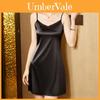 Womens Satin Slip Dress With Lace And Piping For Elegant Summer Casual Wear