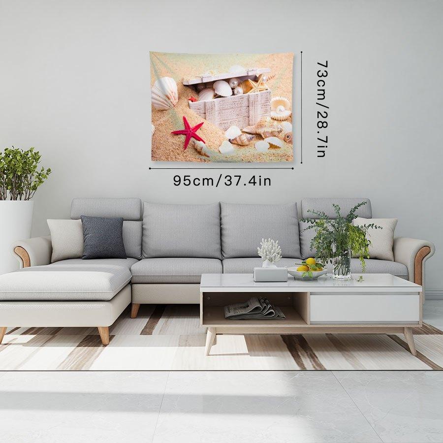 Beach Treasure Tapestry Bedroom Bedside Wall Hanging Tapestry Wall Decoration For Living Room Bedroom Home Decor