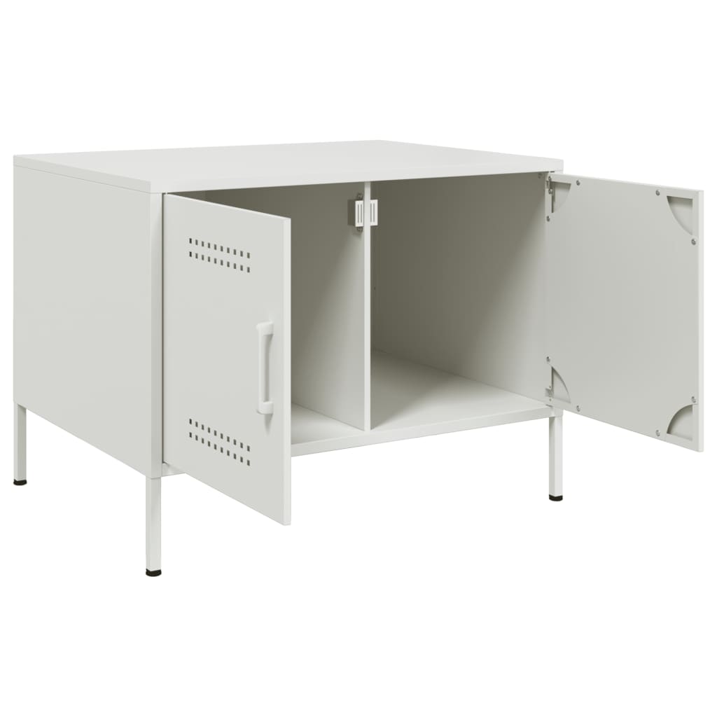 White Coffee Table 68 x 50 x 50.5 cm Steel