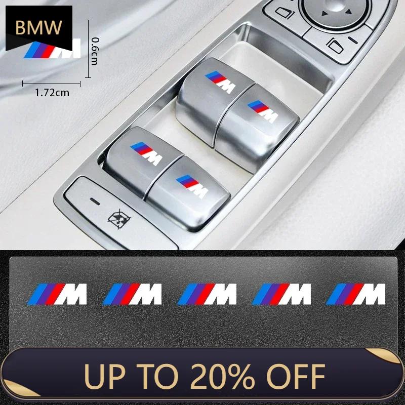 Autocollants décoratifs pour essuie-glaces de voiture avec emblème BMW, compatibles avec les modèles BMW M, M3, M4, M5, X1, X3, X5, X6, X7, F10, F20, F22, F30, G20 et G30 Performance.
