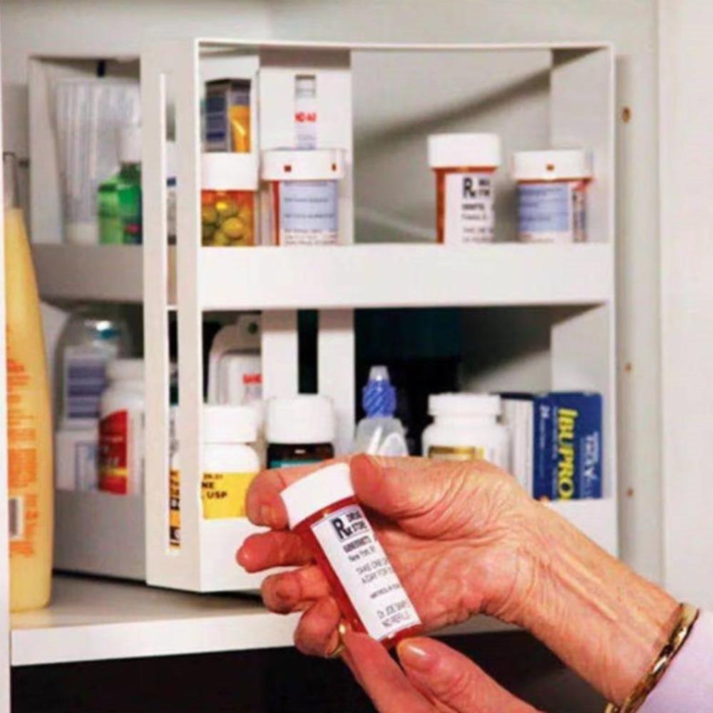 

Multi-Function Spice Organizer Rack 2 Tier Food Rack Kitchen Bathroom