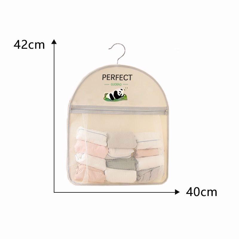 Hanging Wardrobe Organizer for Socks & Underwear - Mesh Pocket Storage Bag