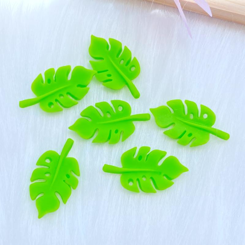 10Pcs New Resin Lovely Mixed Mini Leaves Flatback Cabochon Scrapbook Kawaii DIY Embellishments Accessories W02