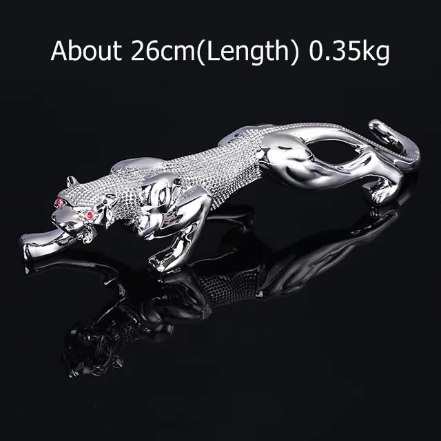 

Exquisite Resin Leopard Miniature Handmade Rhinestone Panther Figurine Wildlife Adornment Gift and Craft Trinket Accessories M серебряный