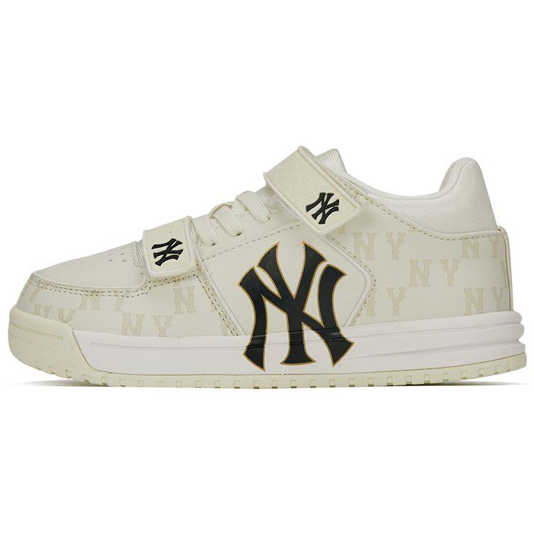 MLB Chunky Liner Retro Floral Casual Trendy Slip-Resistant Low-Top Skate Shoes Kids sneakers Off-White 7ASXCM33N-50WHS