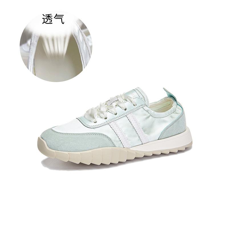 Leather German training shoes women's 2025 summer new versatile fashion breathable little white shoes trend heightening shoes casual women's shoes