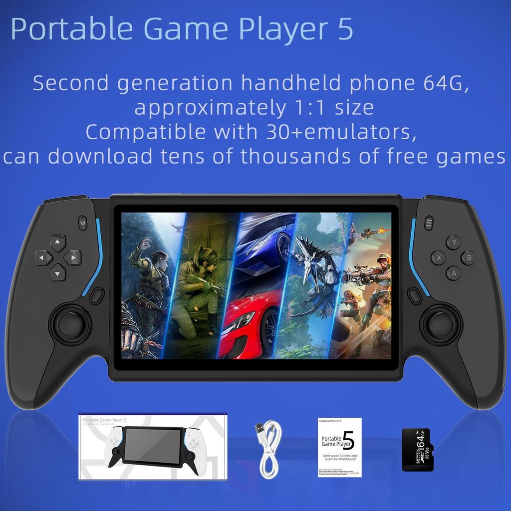 PS5 Handheld Open-source Game Console, High-definition Arcade, Supports Two Player Battles and Dual Controller Consoles