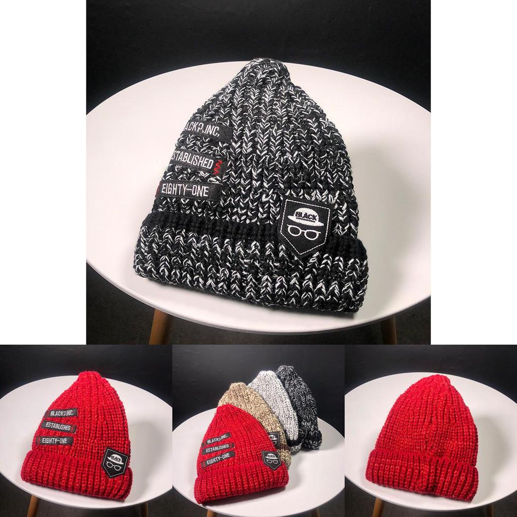 Fashionable Unisex Knitting Cap Hat With Embroidery Label For Hip-hop Enthusiasts
