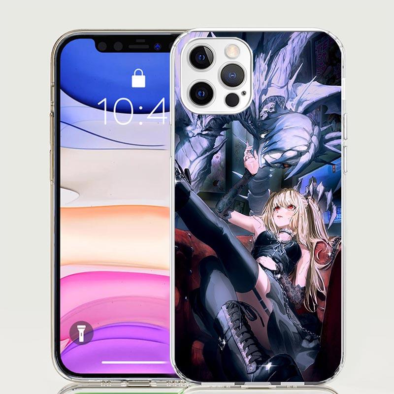 

N-Note D-Death MisaMisa Phone Case for Apple iPhone 17 Air 16 15 Plus 14 + 13 Mini 12 11 Pro Max 7 8 SE 16Max Soft Shell Cover C iPhone 16 Pro Max