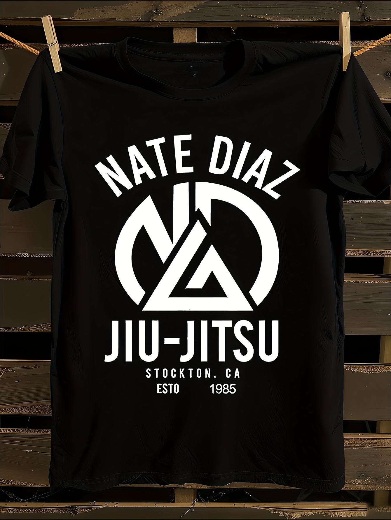 Nate Diaz Jiu-Jitsu Inspired Stockton CA Graphic Black T-... XXXXL