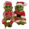 Christmas The Grinch Latex Plush Doll Reborn Baby Grinch Stuffed Toy Xmas Gift