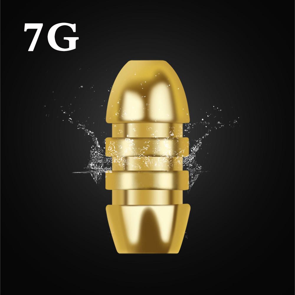 20pcs Weights Assorted Copper Jig Head Fall Down Fishing Sinkers Kit 3.5/5/7g Bullet Shape Split Fishing Tackle Sinker Combo Set