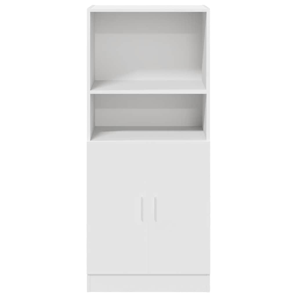 Vidaxl Kitchen Cabinet, White 57X41.5X131.5 Cm Wood-Based Material