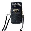 Luck Letter Wallet Card Bag Smile Mobile Phone Case For Iphone17Pro Apple 13 Messenger 15 Silicone 16