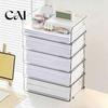 Acrylic Document File Holder Paper Organizer Letter Tray, Stackable Desk Organizer, Clear Desktop Stationery Storage Box Sorter for Documents, Files,
