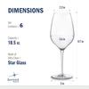Bormioli Rocco Inalto Tre Sensi Large-550-ml ( 18.5oz ) (6 pieces)