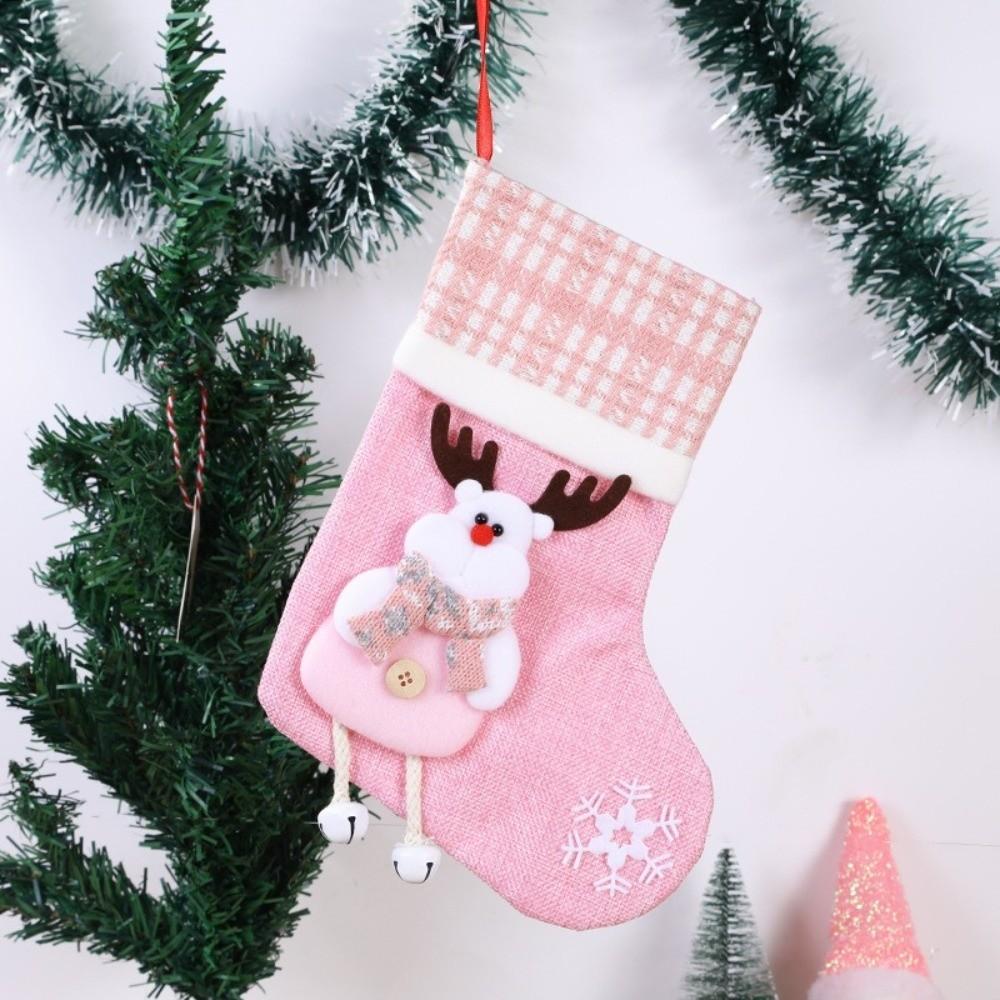 Elk Xmas Ornaments Large Plush Xmas Socks New Christmas Socks  Merry Christmas