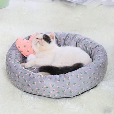 Cute Warm Cozy Small Plush Pet Dog Puppy Cat  Bed Nest