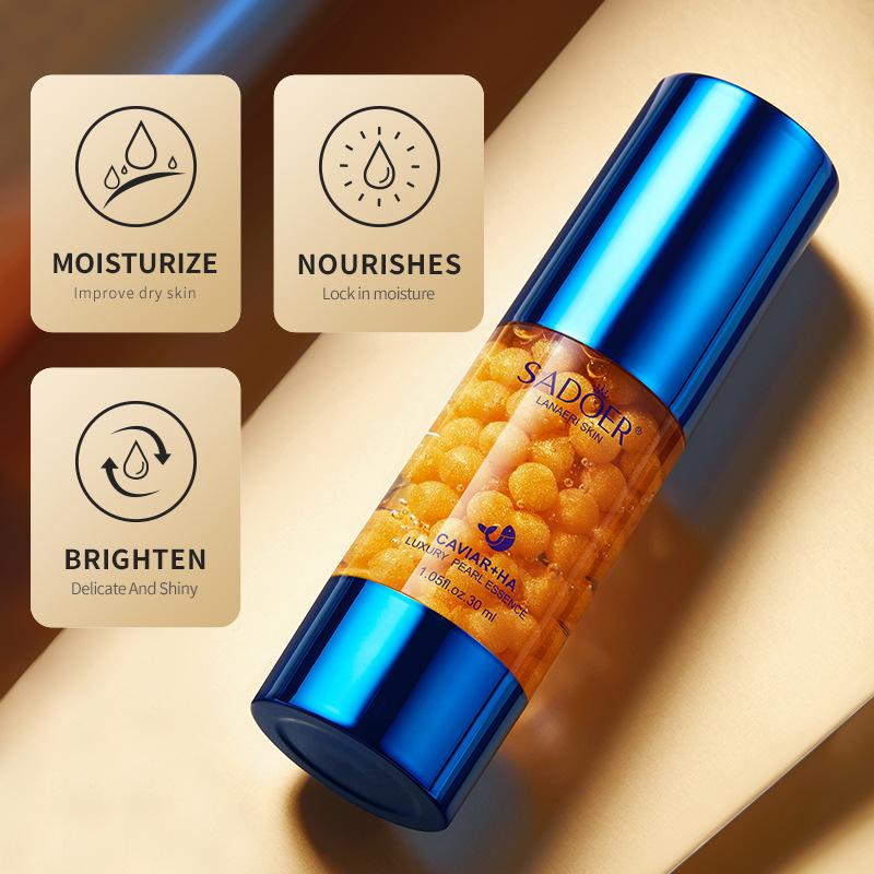SADOER Kaviárová pleťová esence s kyselinou hyaluronovou Hydratační Vyživující Zpevňující Pleťové sérum Pleťové mléko Kosmetika pro péči o pleť