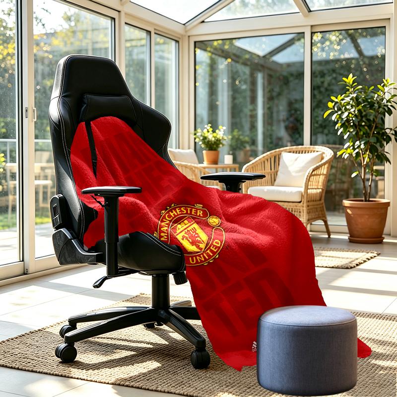 Manchester United F.C Print Blanket - Soft & Comfortable, for Bedroom, Travel, Sofa, Home Decoration - Birthday Christmas Gift for Friend