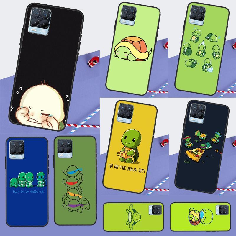 Cartoon Sea Turtle Tortoise For Realme C75 C67 C61 C55 C53 C51 C21Y C25S GT 7 5 6 Pro GT 6T 10 11 12 13 14 Pro Plus Case