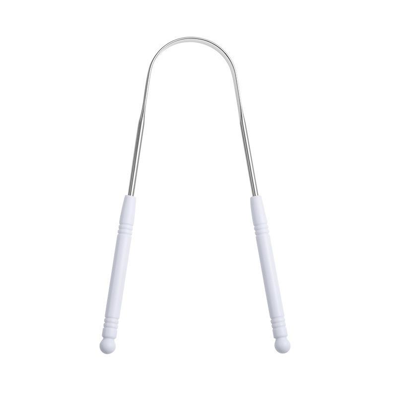Stainless Steel U-Shaped Tongue Scraper and Gel Cleaner