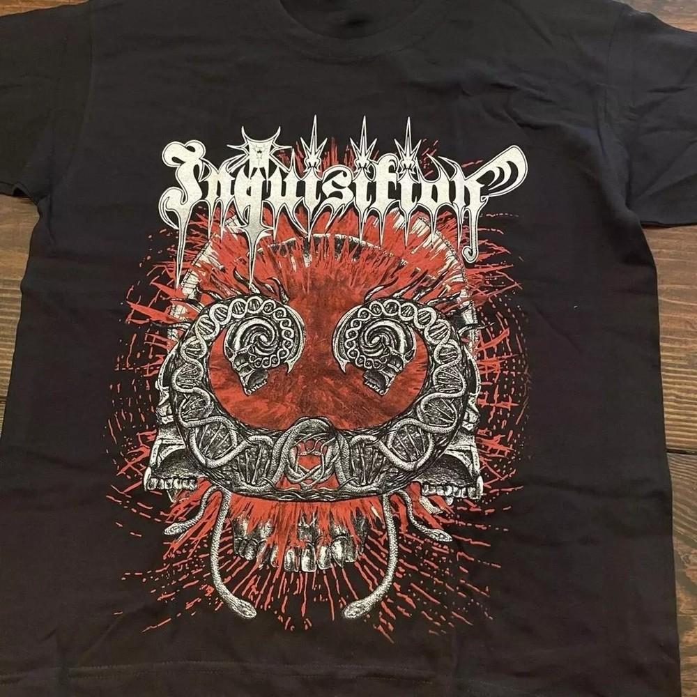 Новая Популярная Футболка унисекс Black Cotton BL793 с принтом группы Inquisition XXXL