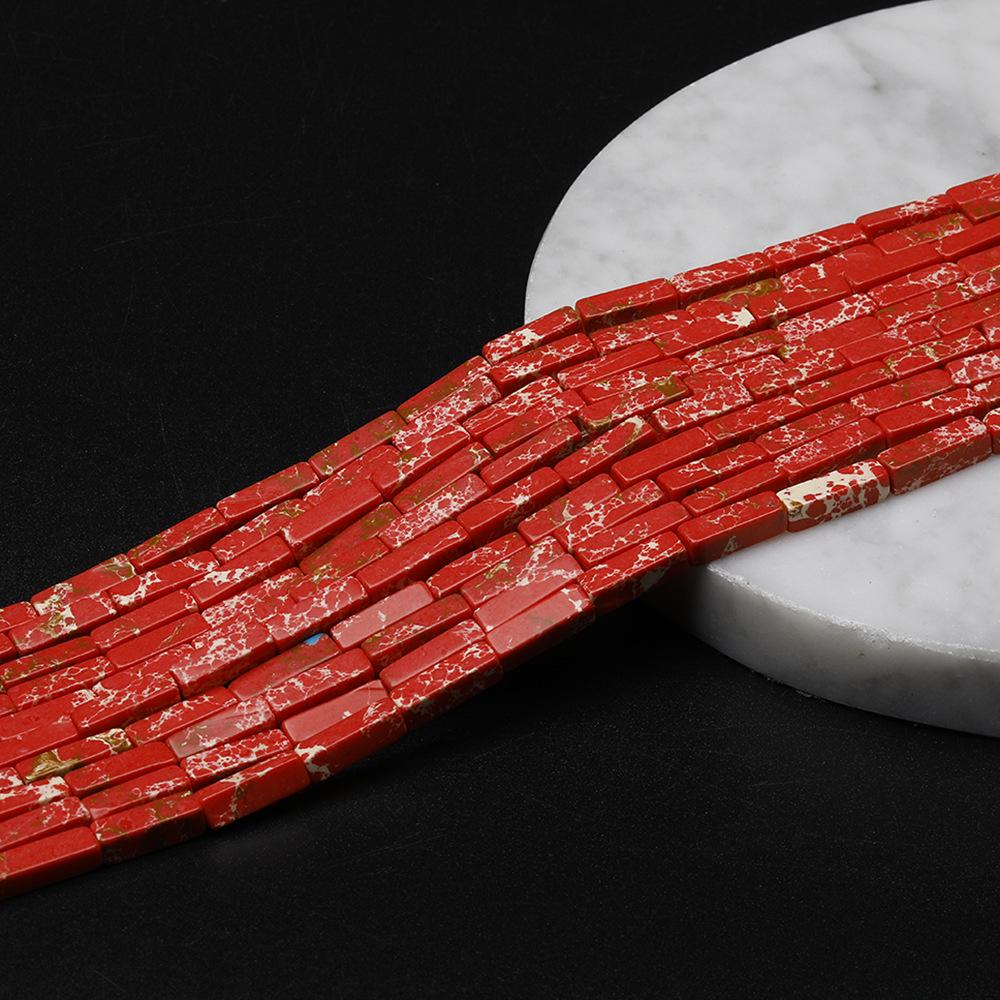 

Прямоугольные трубчатые бусины из натурального полудрагоценного камня для самостоятельного изготовления украшений, кубические бусины-аксессуары 4x13 мм. 4*13mm