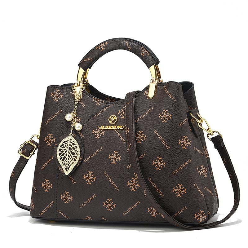 Female Brand Crossbody Bags New Designer Large Capacity Women's Shoulder Bag Retro Flower Tote Handbag Commuter Women's Bag