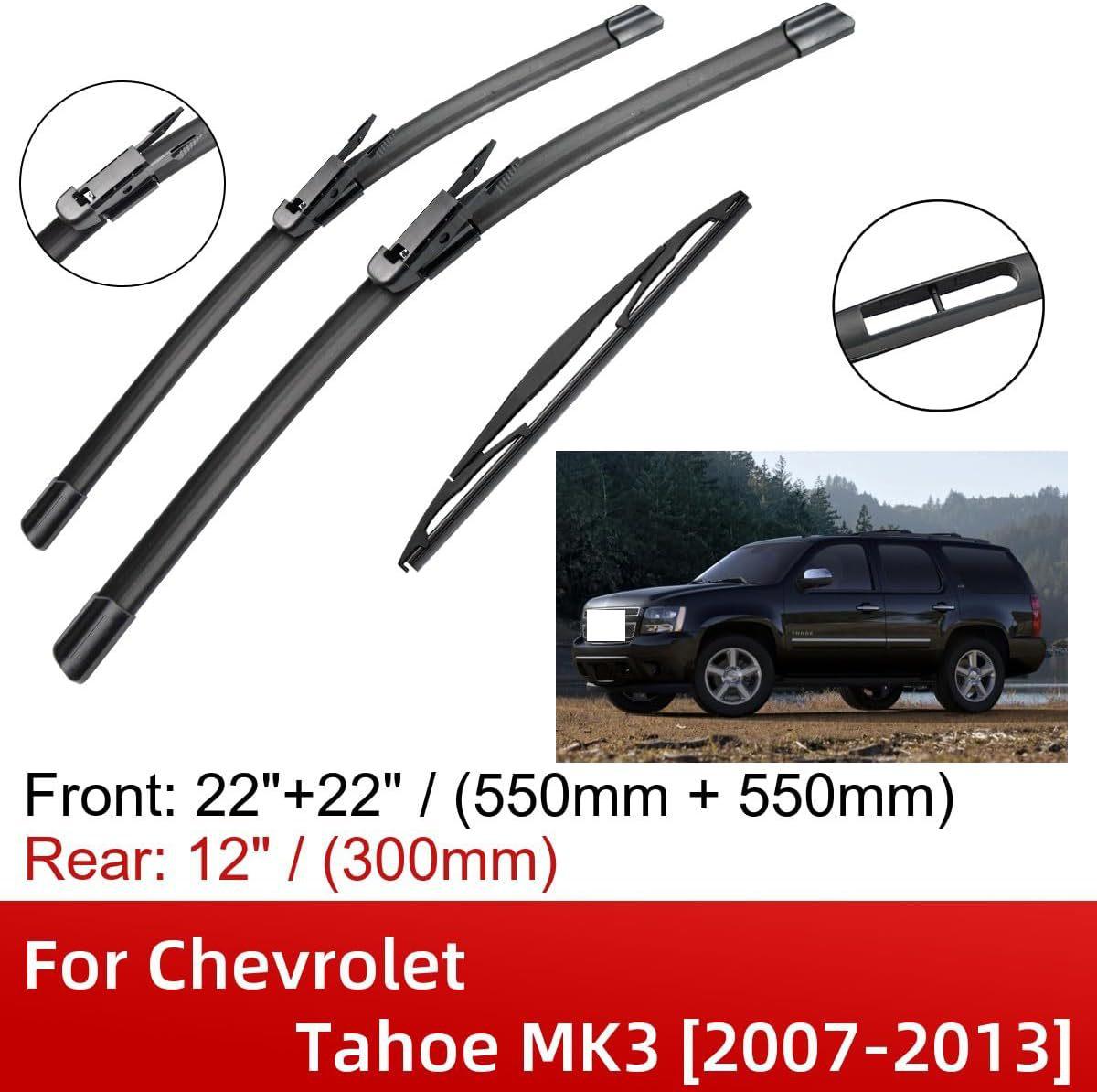 

For Chevrolet Tahoe MK3 2007-2013 22 + 22 + 12 3-Piece Wiper Set Wipers Chevrolet Tahoe MK3 2007-2013 22 + 22 + 12