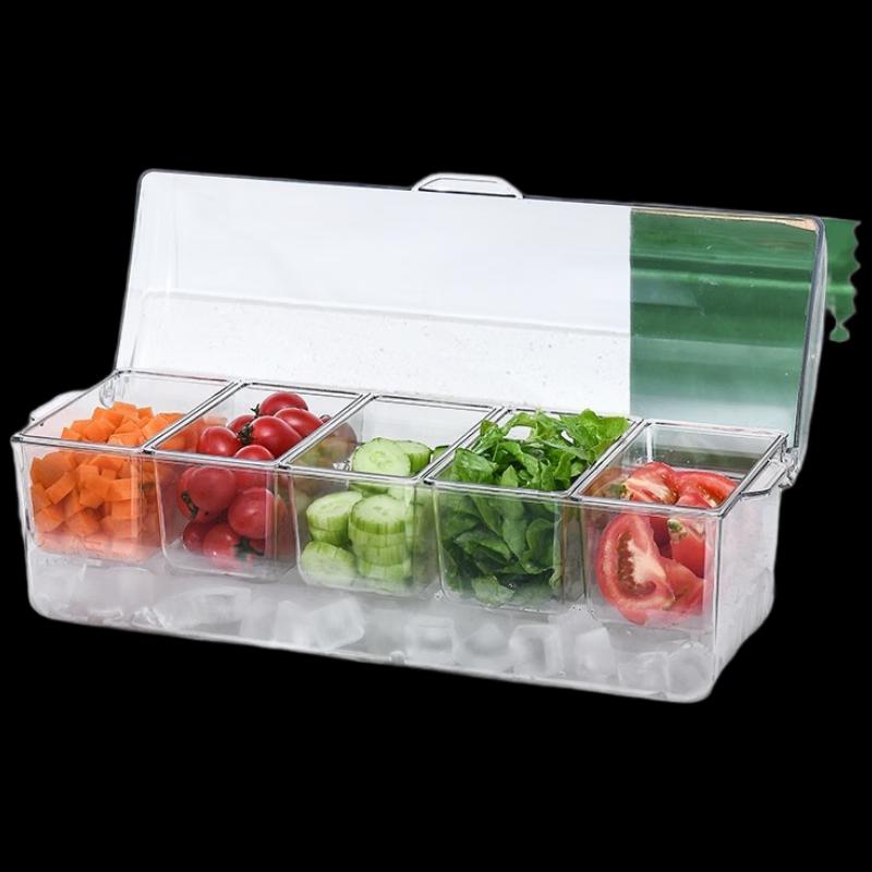 ZISIZ Divided Salad & Snack Serving Platter