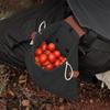 PU Leather Canvas Storage Bag Waxed Canvas Outdoor Foraging Bag Tool Waist Pack  Tool Storage