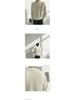 Men's Solid Color Korean Style Round Neck Knitted Sweater - Trendy Loose Fit for Autumn and Winter