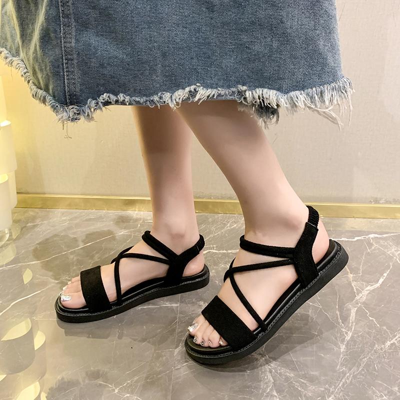 Fashion Women's Fashion Trend Non-slip Wear Comfortable Soft Soled School Beach Flat Sandals