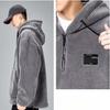 Men's Fleece Hooded Sweatshirt: Autumn/Winter Thickened Loose Fit Jacket