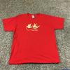 VTG 90s Turtle Dove Happy Holidays Men Women Sz XL Red Shirt Christmas Unisex T-Shirt