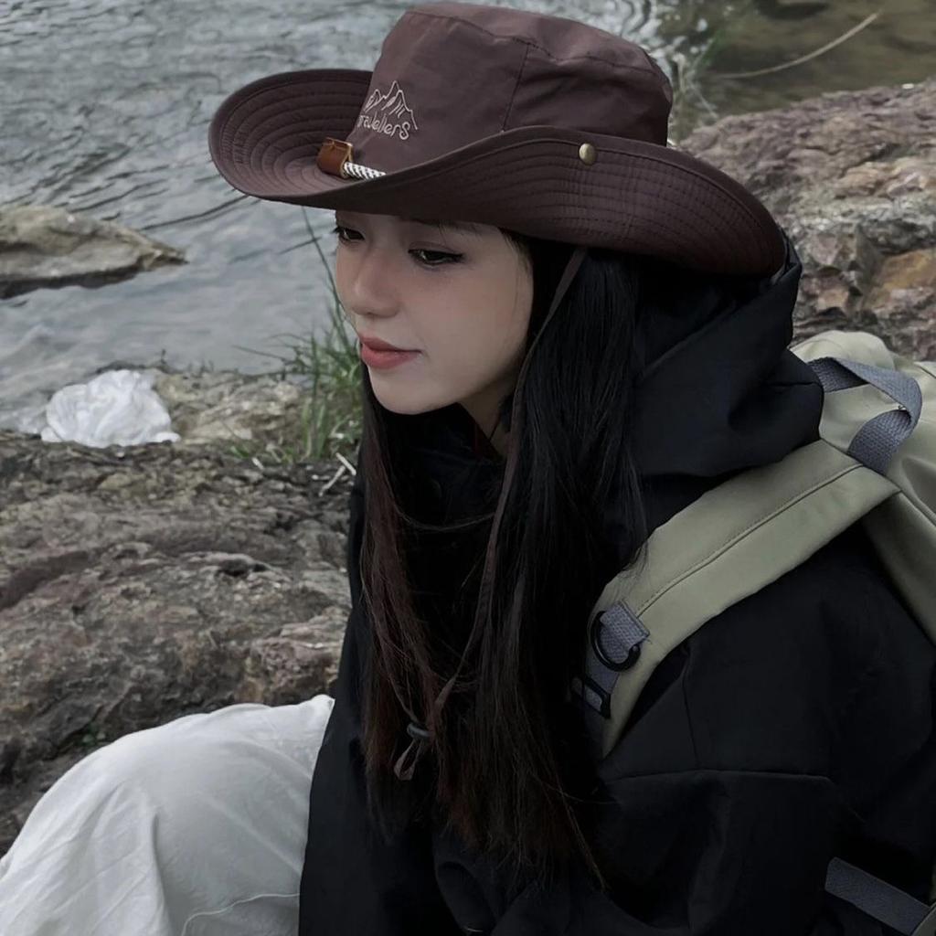 Outdoor Breathable Summer Fisherman Hat Men and Women Camping Mountaineering Sun Protection Hat Fishing Shade Western Cowboy Hat