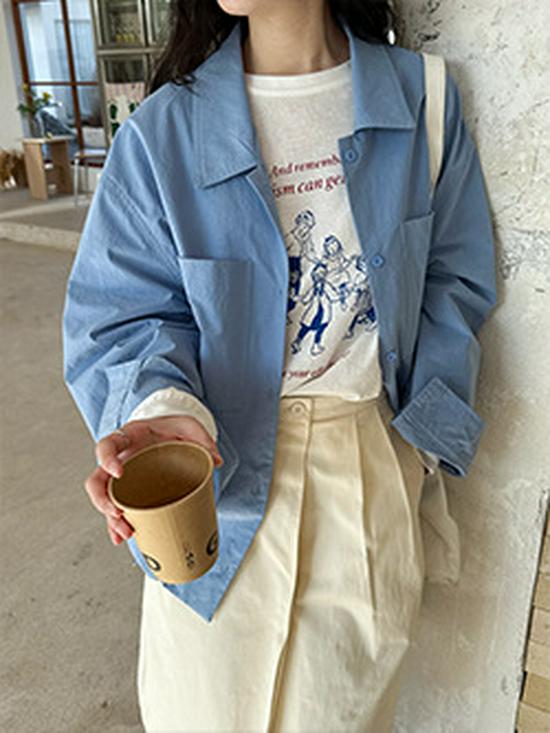 Luxi Women's High-End Korean Casual Suit: Cuff-Stitched Blazer + Pleated Skirt Set 8719