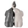 2 Sets of Ceramic Couple Elephant Double Elephant Elephant Sculpture Fashion   Bedroom