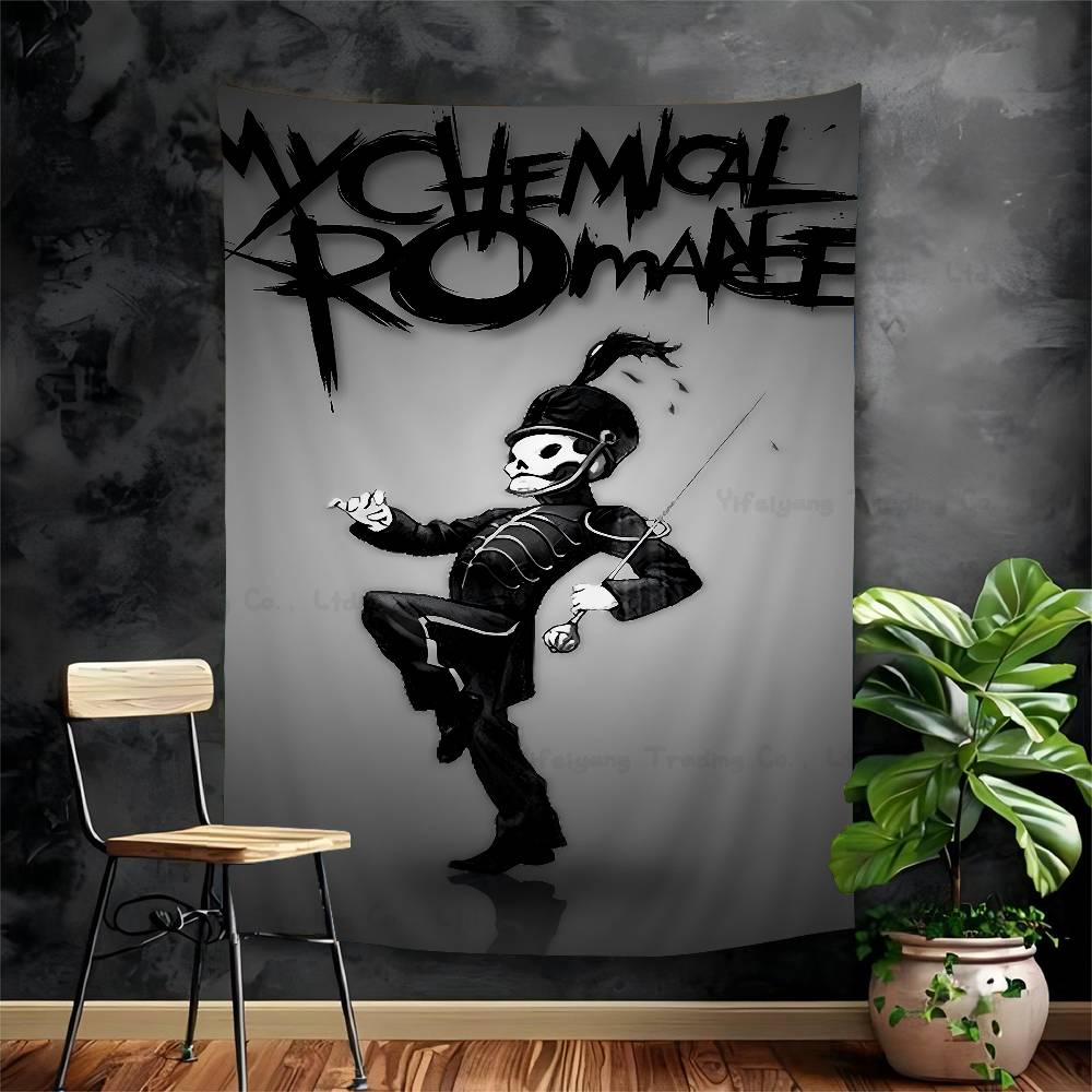My CChemical RRomance Band Hanging Bohemian Tapestry Hanging Tarot Hippie Wall Rugs Dorm Japanese Tapestry