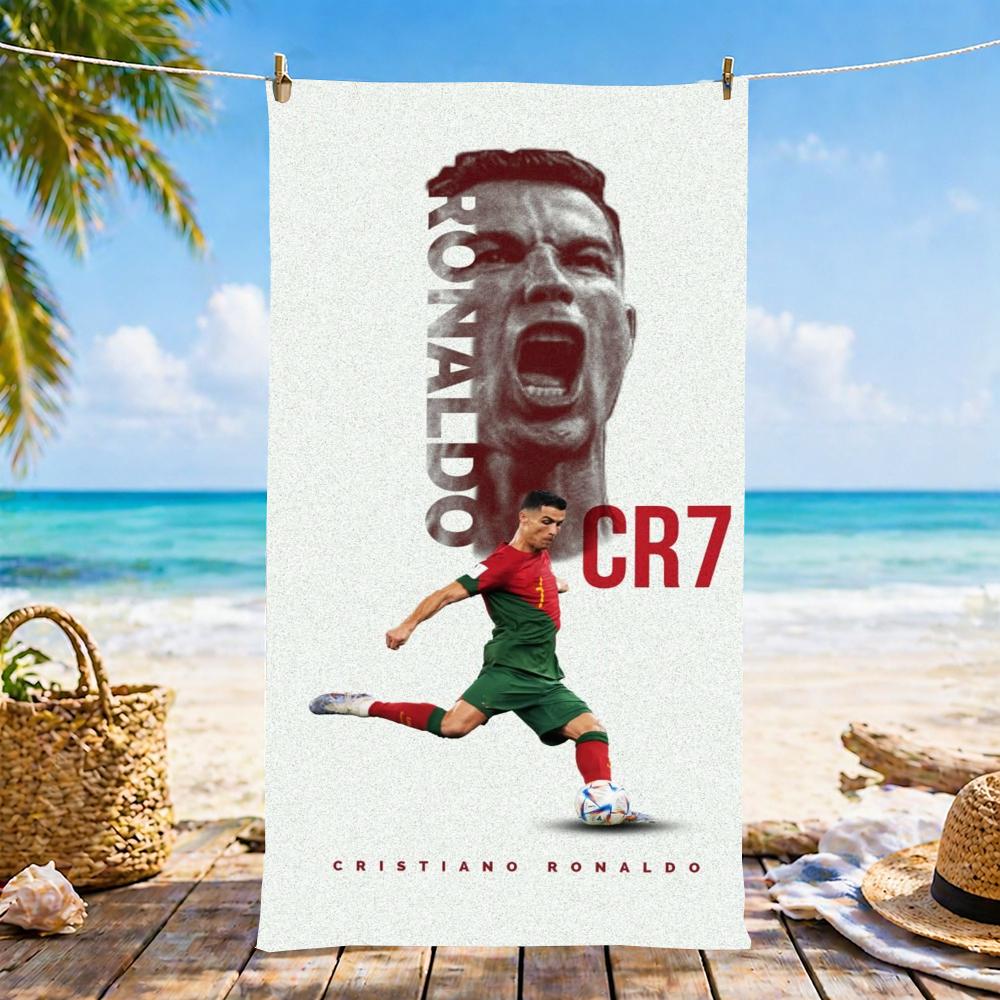 C-CristianoS R-Ronaldoo C-CR-R7 Asciugamano Microfibra asciugamano da spiaggia, ad asciugatura rapida, senza sabbia, fibra ultra-fine, super morbido.