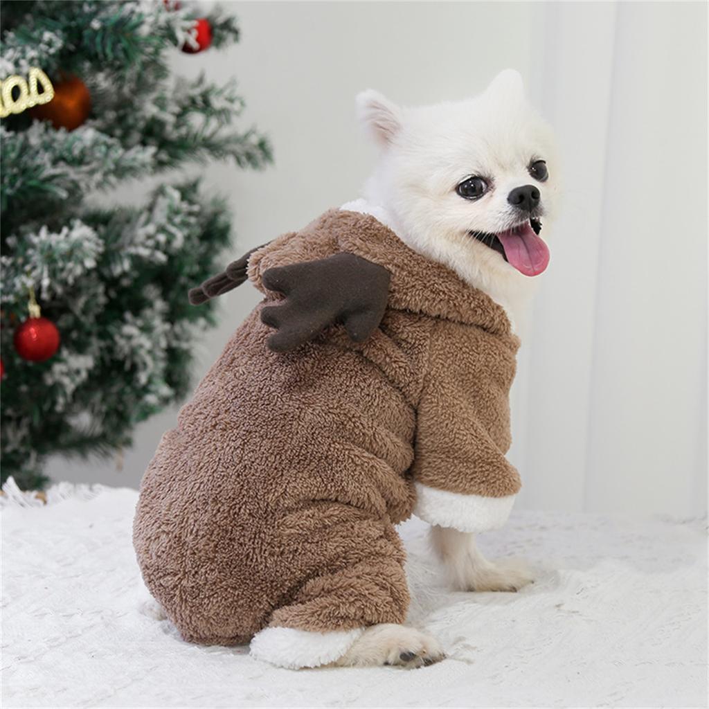 Christmas Dog Hooded Sweatshirt, Dog Shirts Pet Sweatshirt Clothing