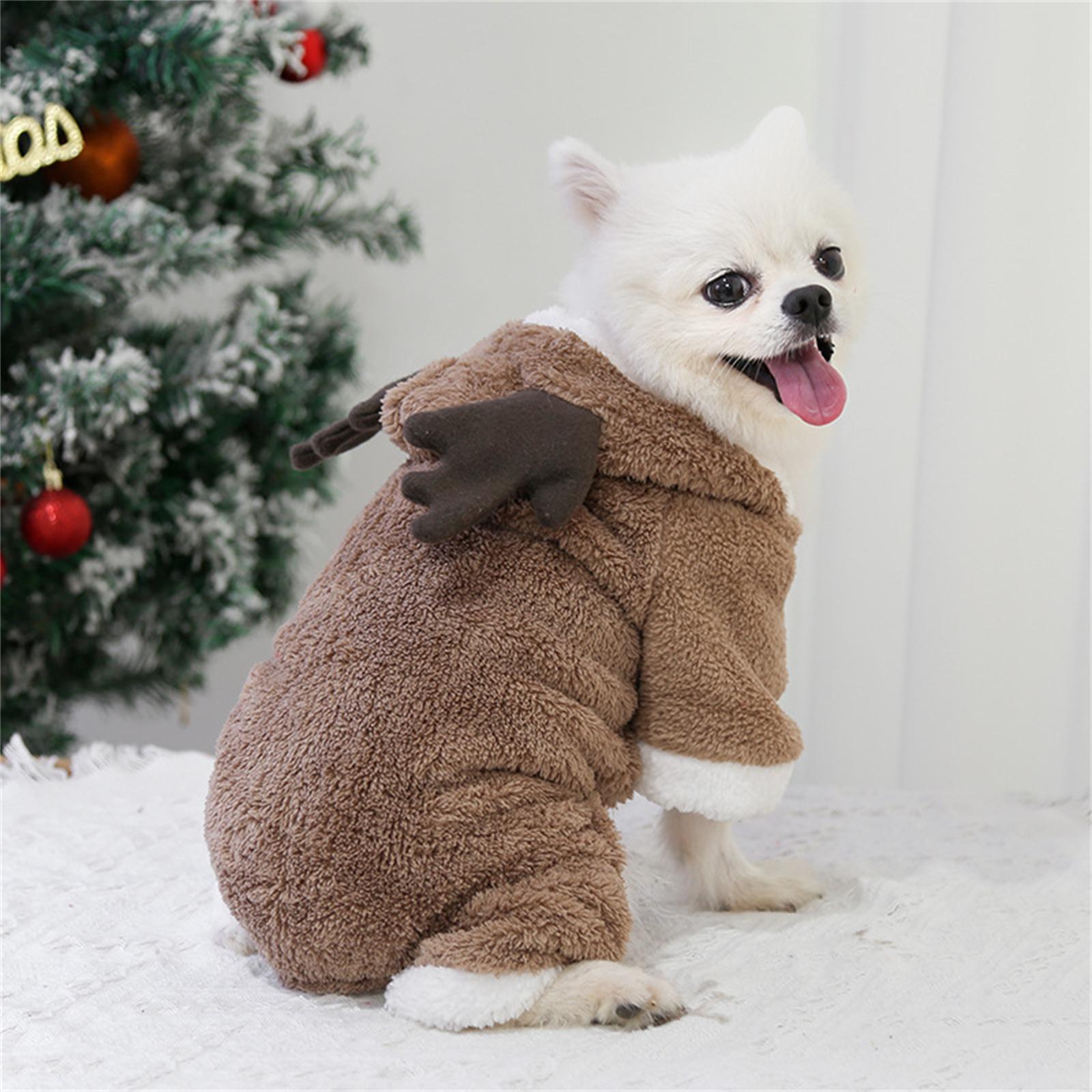 

Christmas Dog Hooded Sweatshirt, Dog Shirts Pet Sweatshirt Clothing XXL