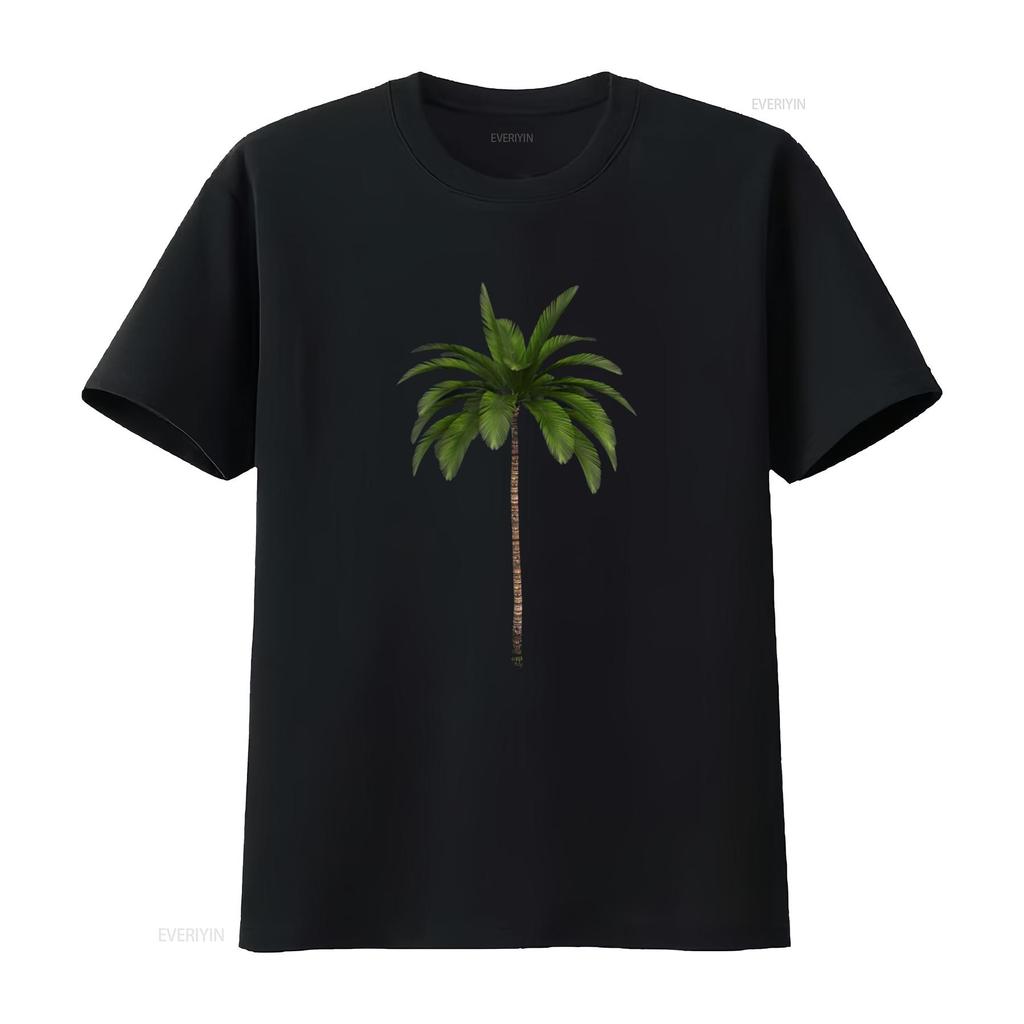 Tropical Palm Tree T Shirt vintage Washed Slightly graphic Soft streetwear Unisex Stylish designer clothes Casual Versatile