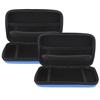 2Pcs EVA Protective Hard Package Portable Storage Bag for Nintendo 3ds XL Game Consoleblue