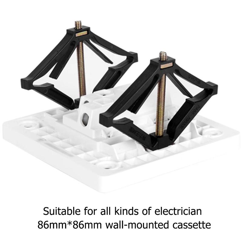 New 10/50pcs 86 Type Wall Sock Bottom Box Repair Screw Tools Wall Switch Fixed Support Rod Adjustment Socks Box Electrical Ss