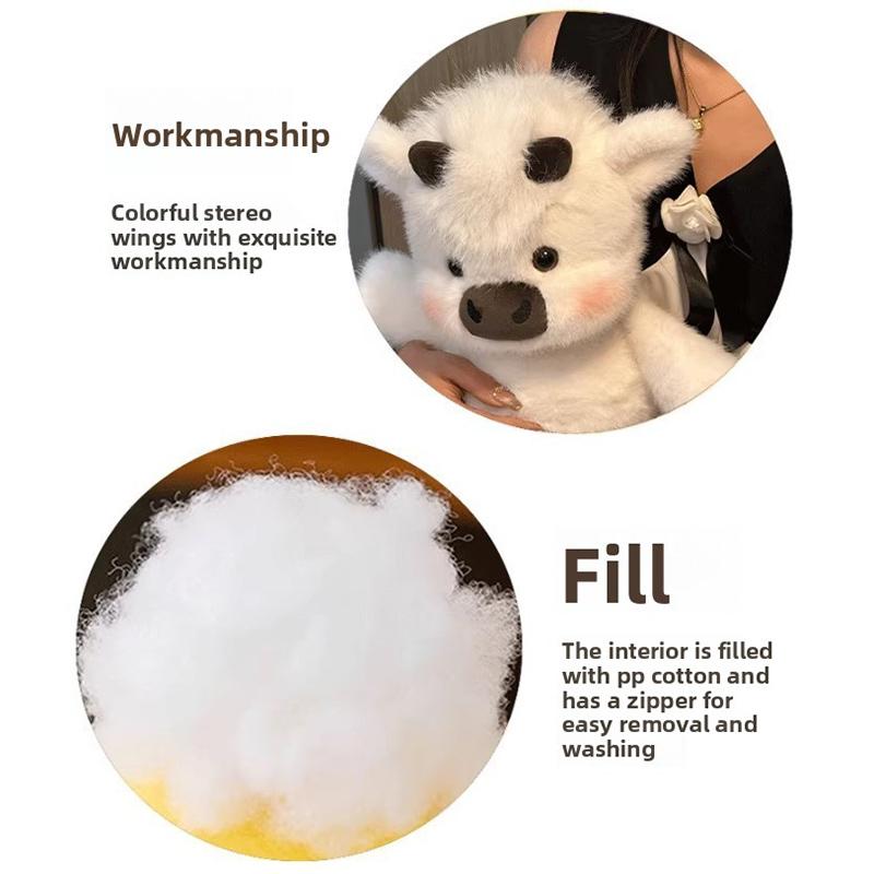 40cm Cute West Highland Calf Plush Toys Creative Run Fast Cartoon Soft Stuffed Animal Babys Appease Doll Pendat For Kid Gifts