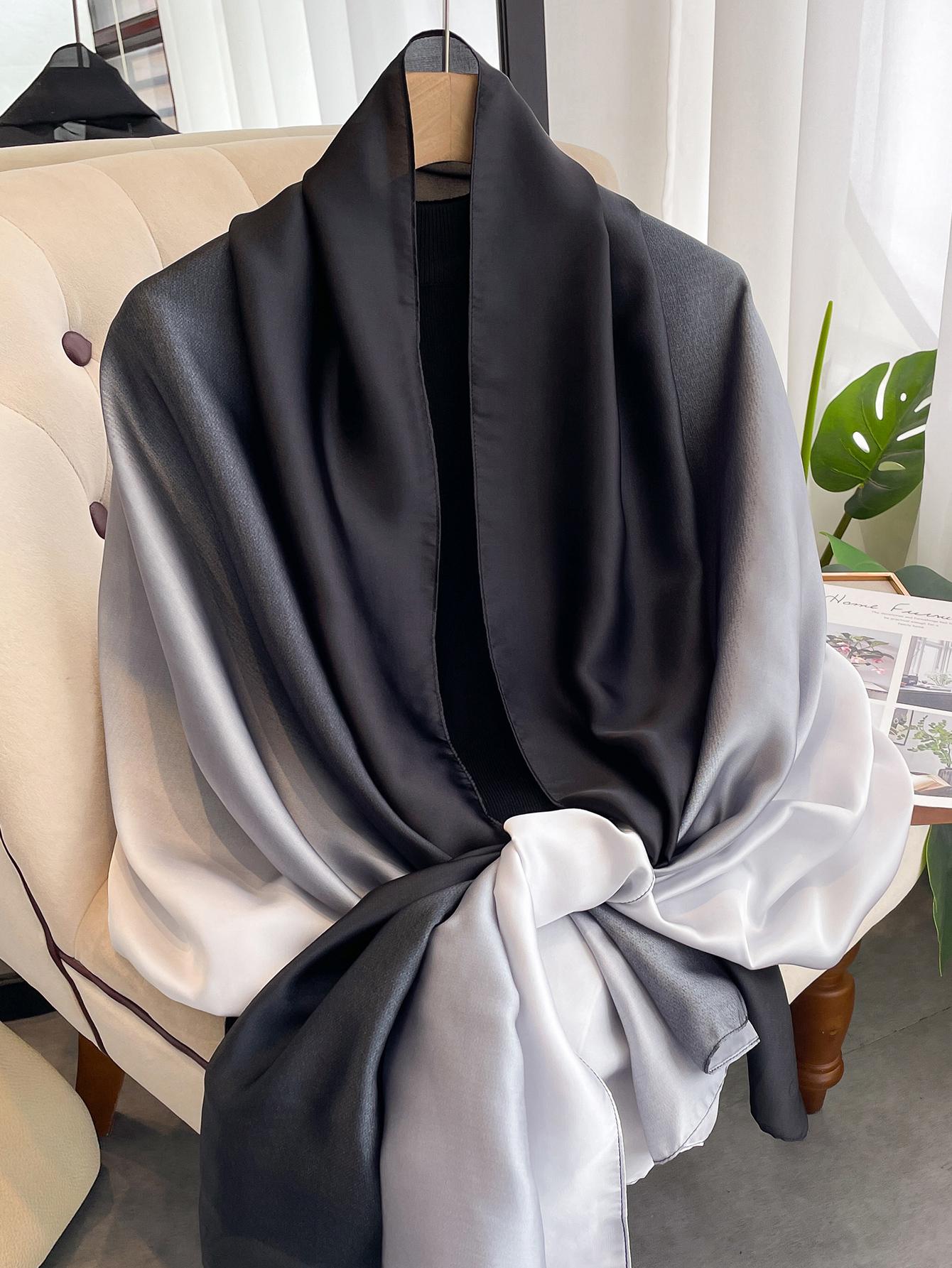 180*90cm Luxus Damen Sommer Seidenschals Schal Damen Wickeltuch Weich Damen Europa Designer Strand Bandana Foulard Schal Pareo black