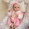 Real Looking Reborn Baby Girl Doll Bettie 18'' 48cm Full Body Silicone Vinyl Simulation Doll Handmade Exquisite 3D Painted Skin Newborn Dolls for Kids